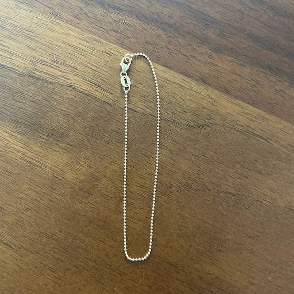 Little disco ball bead bracelet in 14k yellow gold - Picture 2 of 3